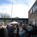 Crowds at the Edmonton International Fringe Theatre Festival in Old Strathcona