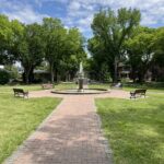 Alexander Circle, the tree-lined roundabout at the heart of Glenora