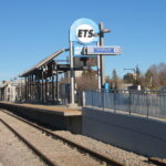 McKernan/Belgravia LRT station on Edmonton's Capital Line